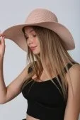 Basic Hasır Şapka Soft Pembe - 4