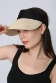 Basic Hasır Vizör Şapka Bej - 5