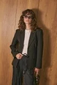 Belden Oturtmalı Premium Blazer Ceket Siyah - 1