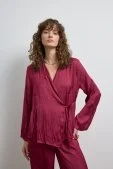 Crush Saten Takım Bordo - 5