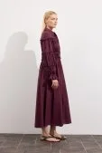 Daisy Vual Elbise Burgonya - 4