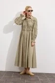 Daisy Vual Elbise Çağla Yeşili - 3