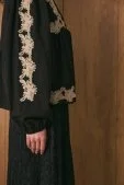 Floral İşlemeli Etnik Ceket Siyah - 5