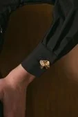 Kyle Poplin Elbise Siyah - 3