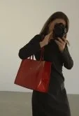 Basic Shopper Çanta Kırmızı - 1