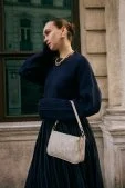 Ola Oversize Kazak Lacivert Lacivert