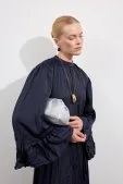 Olea Taşlı Çanta Gümüş - 1