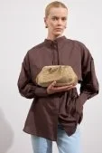 Poplin Trenç Gömlek Acı Kahve - 6