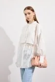 Poplin Trenç Gömlek Beyaz Beyaz