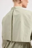 Poplin Trenç Gömlek Çağla Yeşili - 7