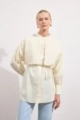 Poplin Trenç Gömlek Soft Sarı Soft Sarı