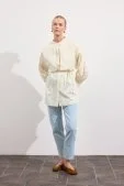 Poplin Trenç Gömlek Soft Sarı - 4