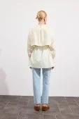 Poplin Trenç Gömlek Soft Sarı - 6