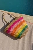 Rainbow Hasır Çanta Mix Mix