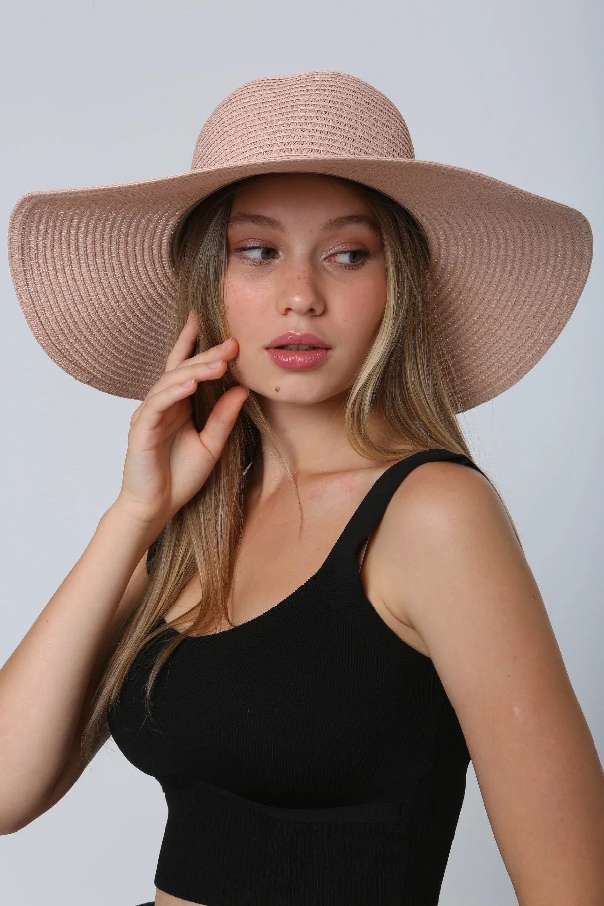 Basic Hasır Şapka Soft Pembe - 3