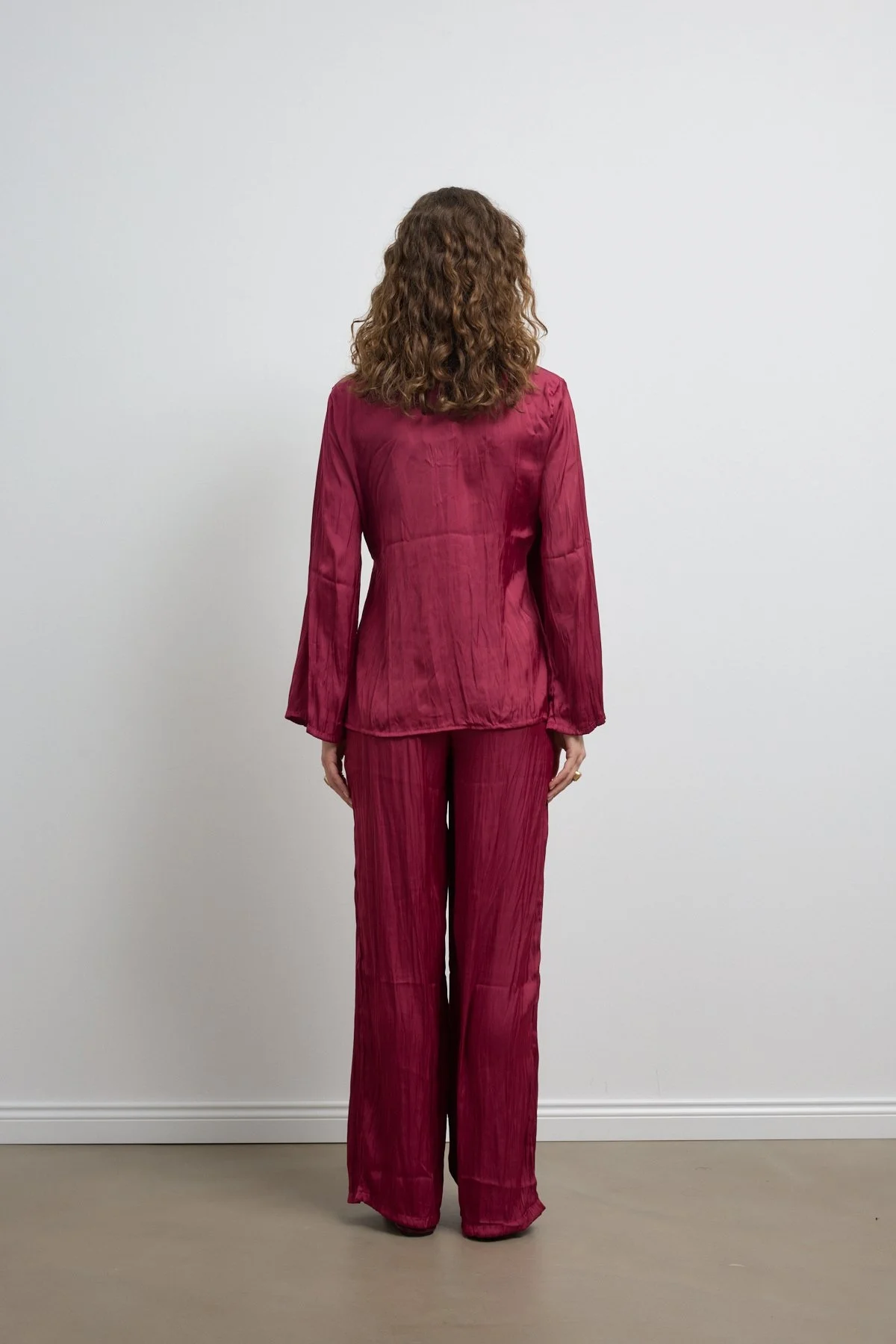 Crush Saten Takım Bordo - 3