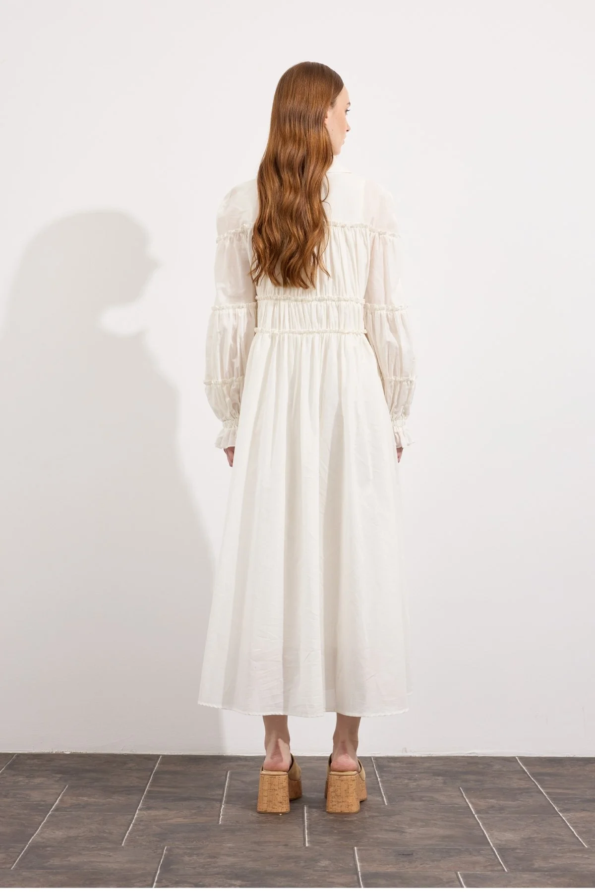 Daisy Vual Elbise Ekru - 7