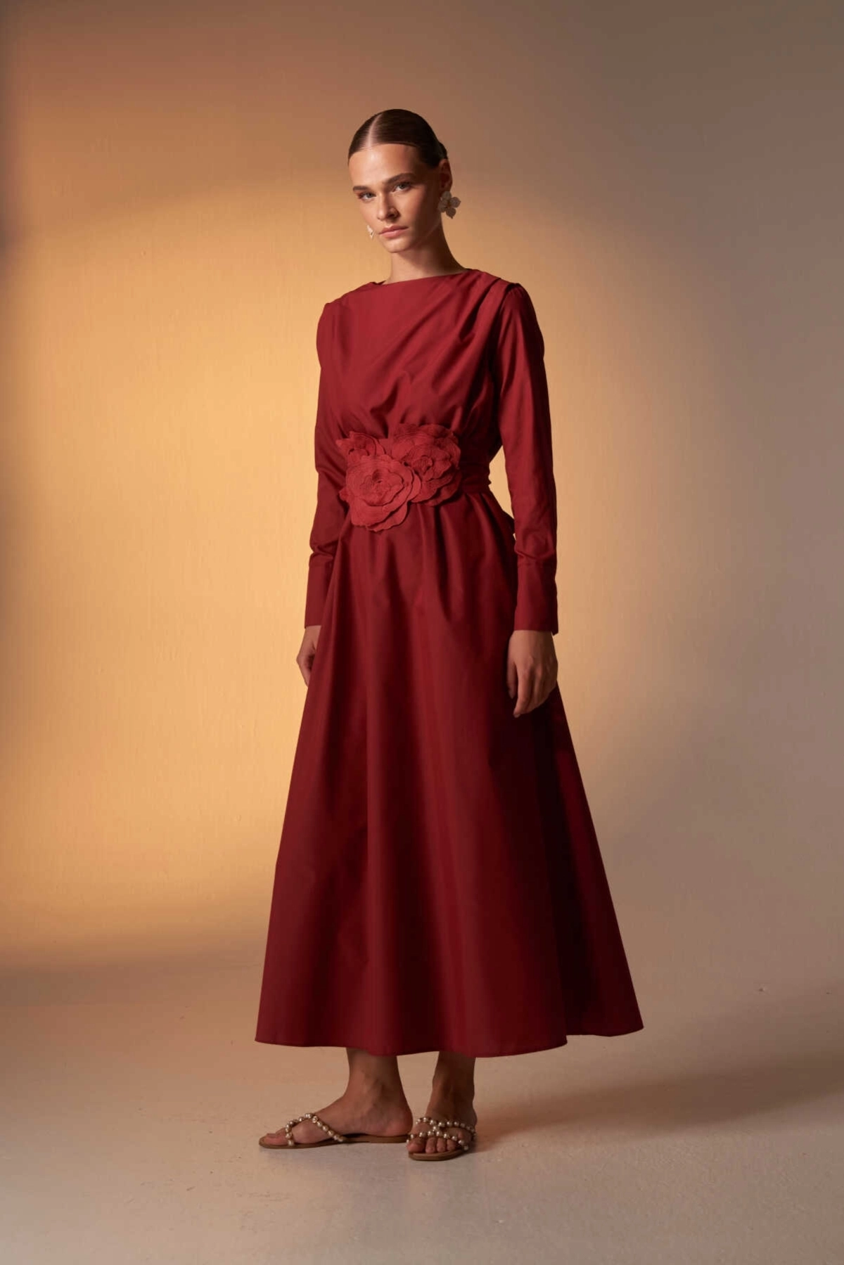 Hera Elbise Bordo - 5