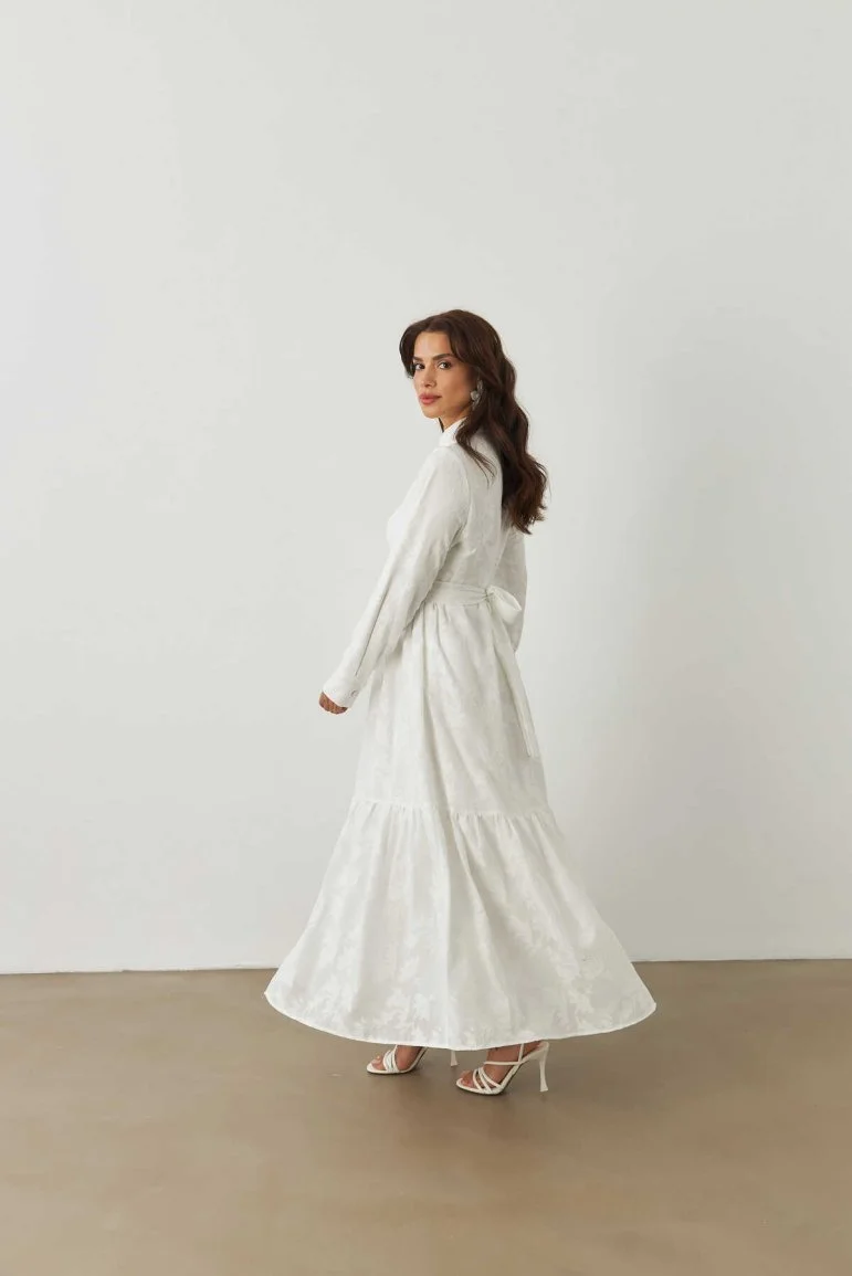 Victoria Elbise Beyaz - 3
